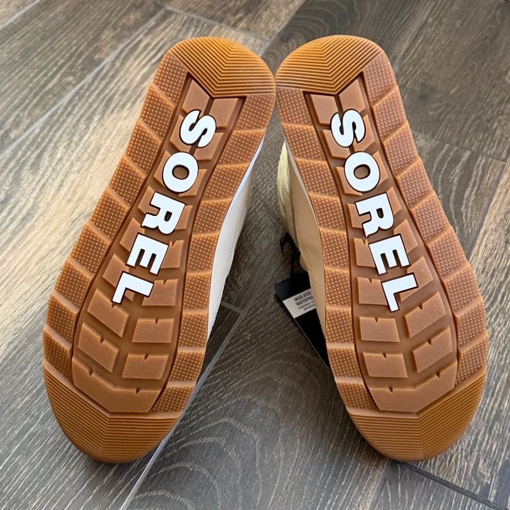 SOREL Women's Honey White Whitney II Plus Lace Waterproof Boots—10 - Picture 15 of 16